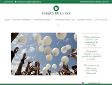 Tablet Screenshot of parquedelapaz.es